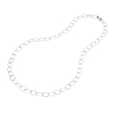 COLLANA MAGLIA OVALE ALTERNATA cm 90