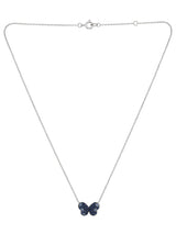 Pendente farfalla zaffiri blu ct 0,66 gr.2,70 370-XN3209