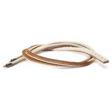 Bracciale in Cuoio, Marrone/Beige 36CM