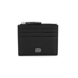 Portacarte con zip pelle liscia