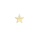 Orecchini lobo stella logo Maman et Sophie 13mm argento dorato