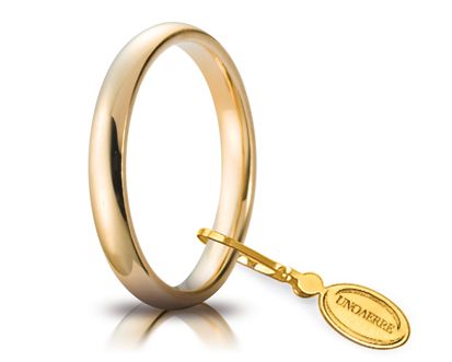 Unoaerre fede comoda 3 mm in oro giallo