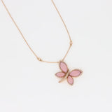 Collana Les Papillons Rosa