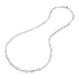COLLANA MAGLIA OVALE MARTELLATA