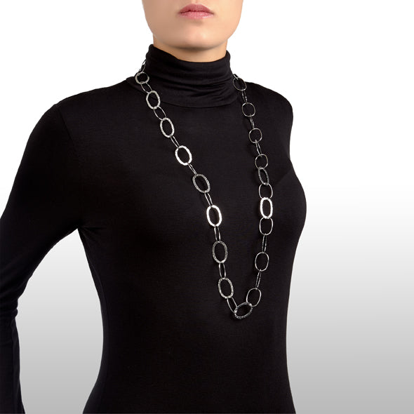 Collana  Maglia Ovale Alternata