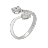 Anello contrariè con diamanti