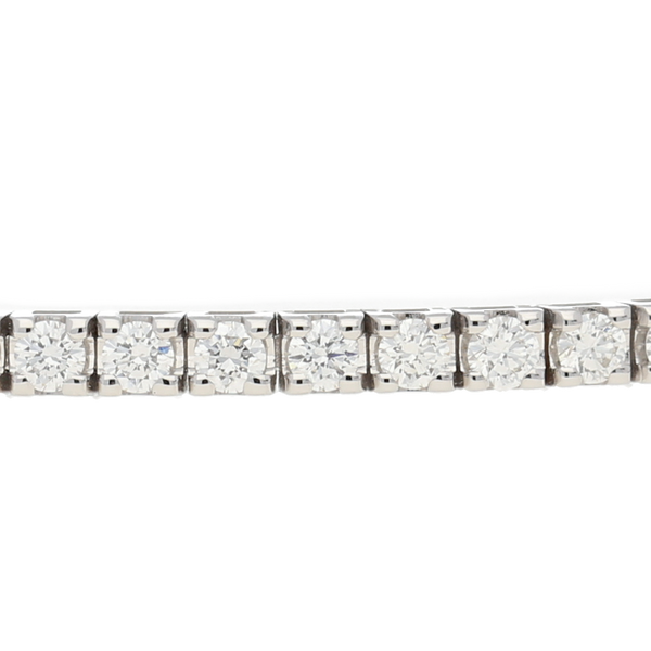 Bracciale tennis in oro bianco e diamanti ct. 2,5 F-SI