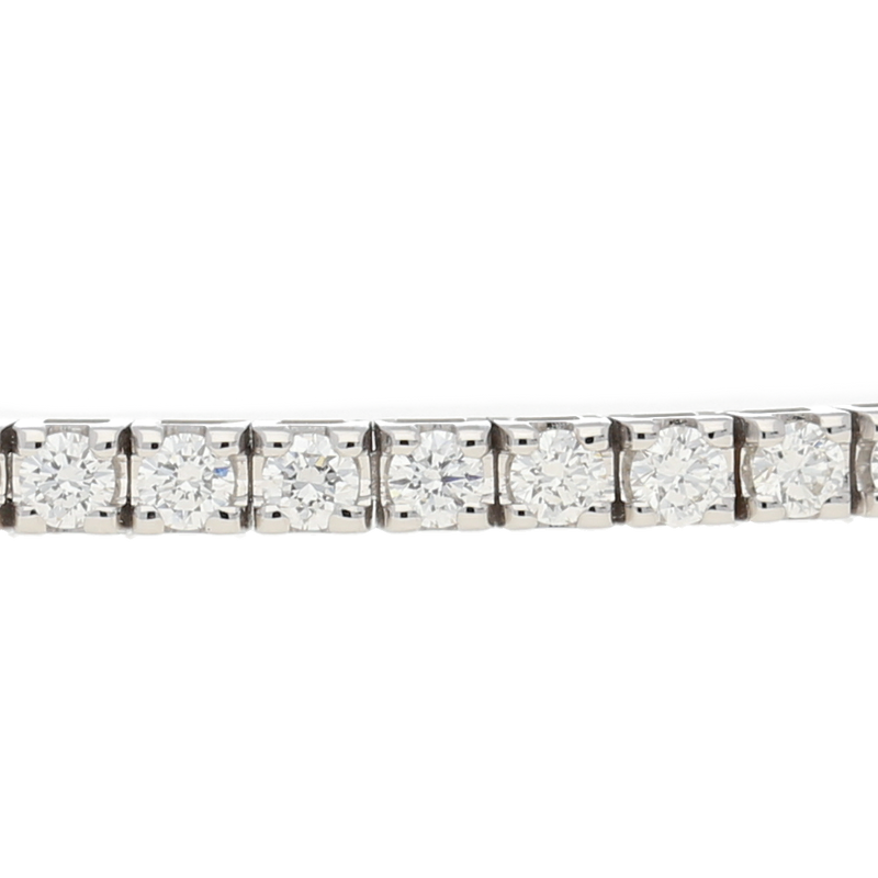 Bracciale tennis in oro bianco e diamanti ct. 2,5 F-SI