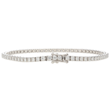 Bracciale tennis in oro bianco e diamanti ct. 2,5 F-SI