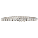 Bracciale tennis in oro bianco e diamanti ct. 4,5 F-SI