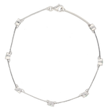 Bracciale in oro bianco e smeraldi Ct. 0,35