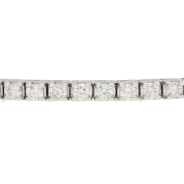 Bracciale tennis in oro bianco e diamanti ct. 1,80 G-SI