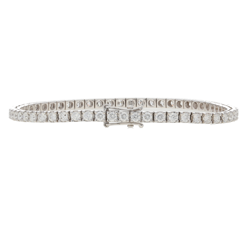 Bracciale tennis in oro bianco e diamanti ct. 3,4 G-SI