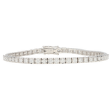 Bracciale tennis in oro bianco e diamanti ct. 2,5 F-SI