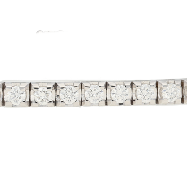 Bracciale tennis in oro bianco e diamanti ct. 2,5 F-SI