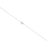 Bracciale con cuore in oro bianco e diamanti
