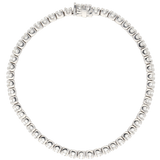 Bracciale tennis in oro bianco e diamanti ct. 6,35 G-VVS