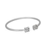 Bracciale rigido con diamanti taglio  navette