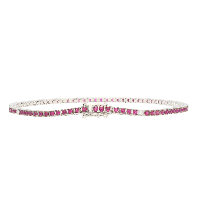 Bracciale Tennis Da Uomo in Oro Rosa 18 kt E Diamanti Neri e Bianchi Bracciale Tennis Da Uomo in Oro Rosa 18 kt E Diamanti Neri e Bianchi