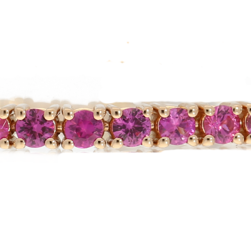 Brccile tennis in oro ros 18kt con zffiri multicolore e dimnti Brccile tennis in oro ros 18kt con zffiri multicolore e dimnti