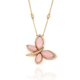 Collana Les Papillons Rosa