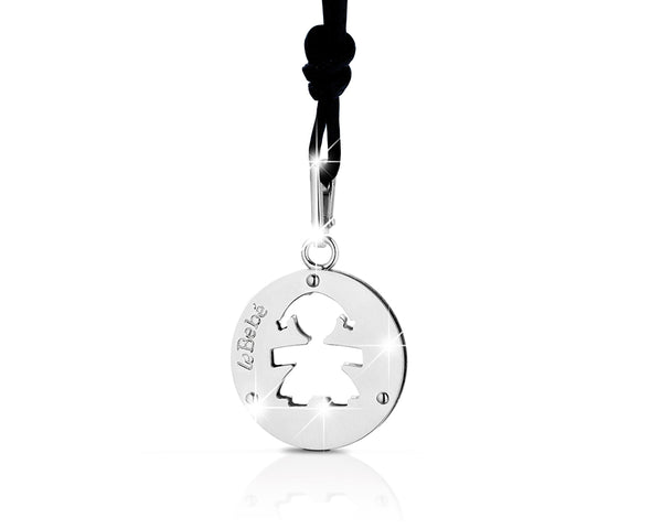 Sigillo piccolo femminuccia oro bianco