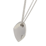 Pendente rombo in oro bianco e diamanti
