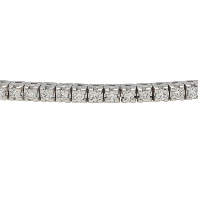 Bracciale tennis in oro bianco e diamanti ct. 0,75 F-SI
