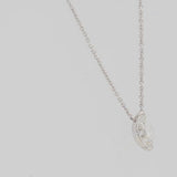 Pendente puntoluce diamante taglio navette Ct. 0,84