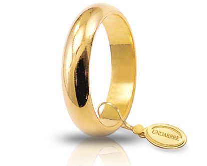 Unoaerre fede classica italiana in oro giallo 10 grammi