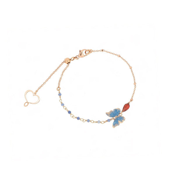 BRACCIALE CON FARFALLA AZZURRA