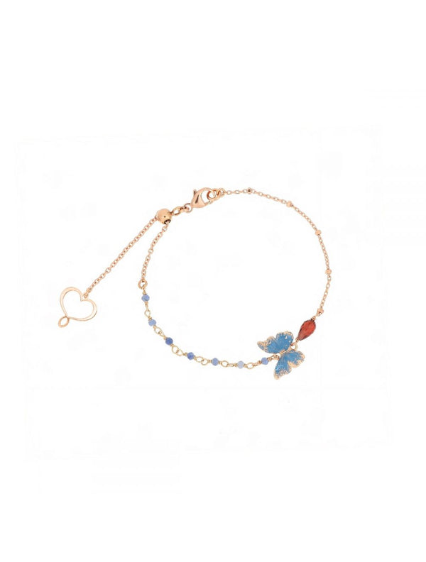 BRACCIALE CON FARFALLA AZZURRA