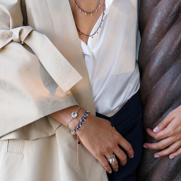 BRACCIALE ZAFFIRO E PERLA
