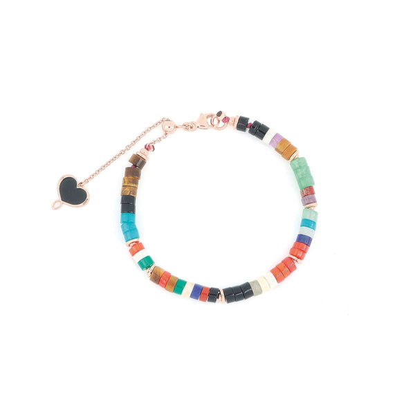 BRACCIALE PIETRE MULTICOLOR AMERICA