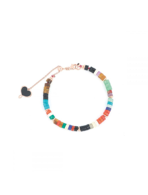 BRACCIALE PIETRE MULTICOLOR AMERICA