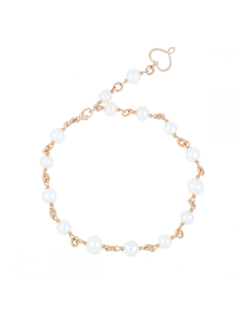 BRACCIALE ROSARIO PERLE BIANCHE