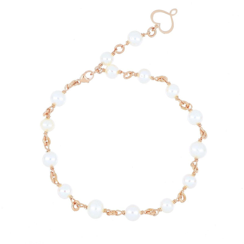 BRACCIALE ROSARIO PERLE BIANCHE