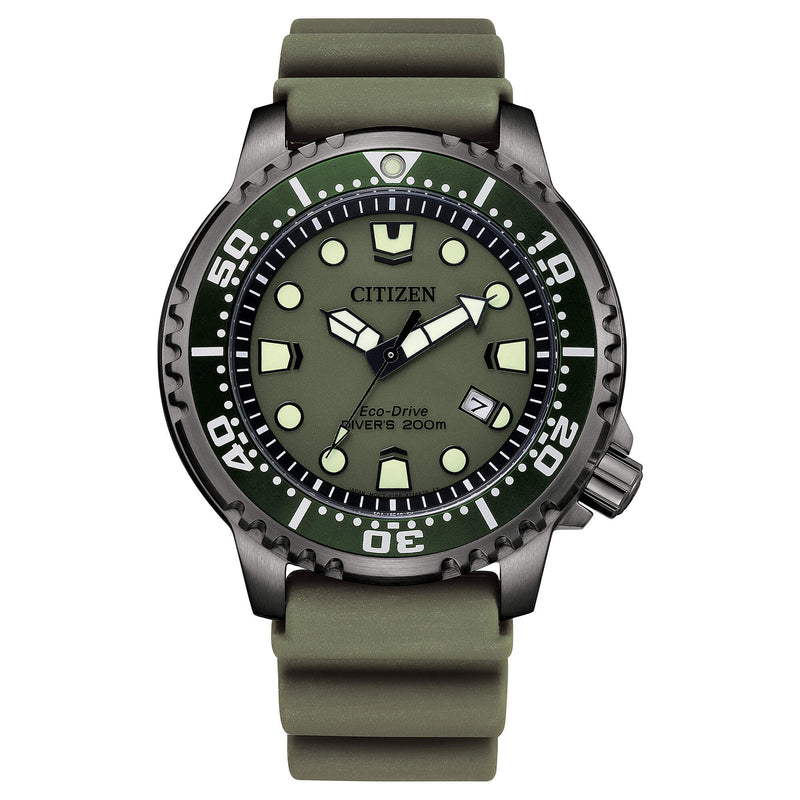 Citizen Diver's Eco Drive 200 m verde