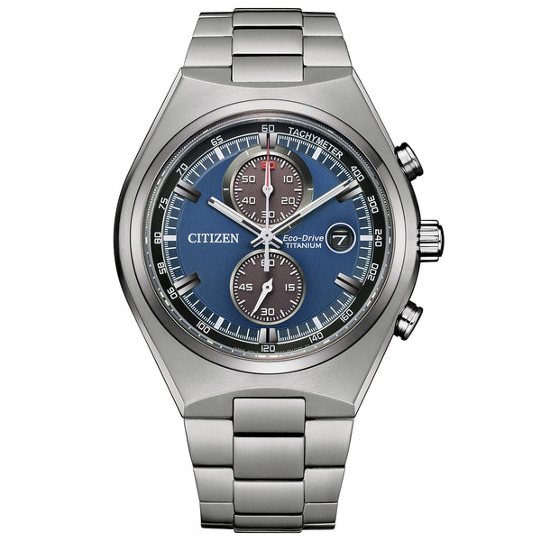 Citizen Crono Super Titanio 7090 quadrante blu
