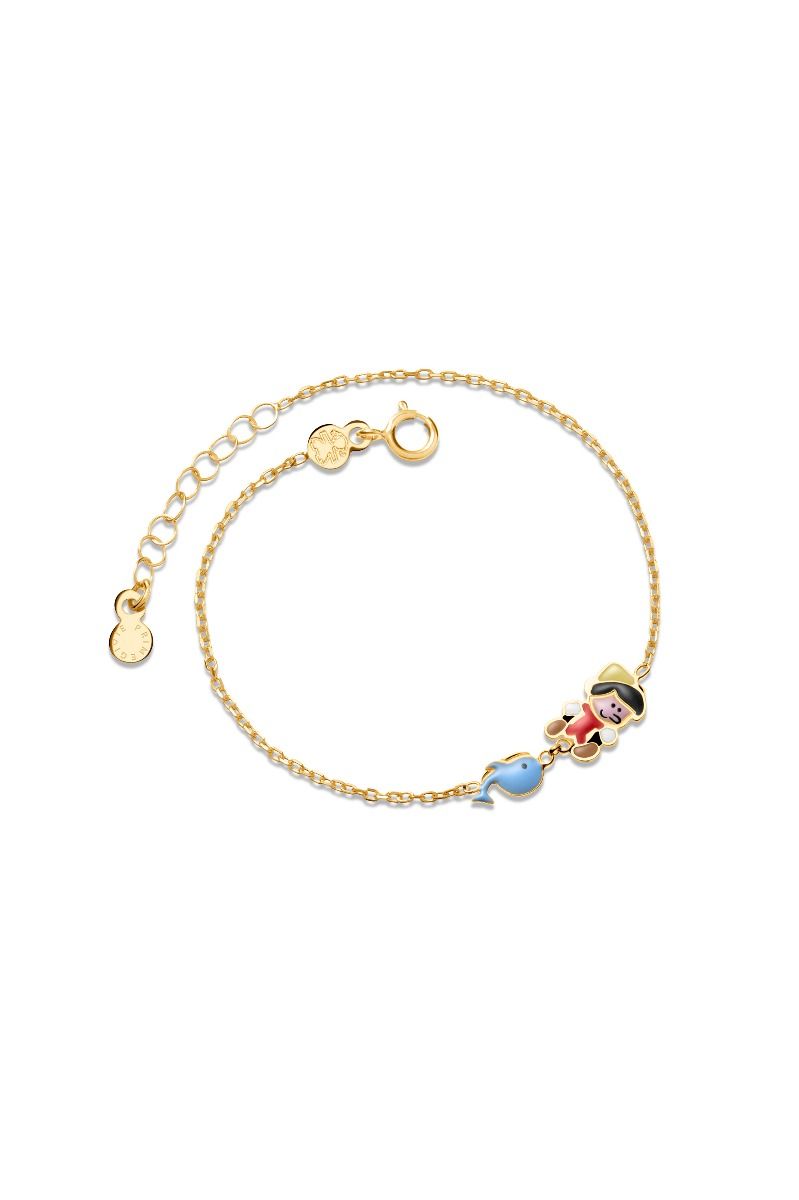 Fiabe ♡ Bracciale Oro Giallo Pinocchio PMG097