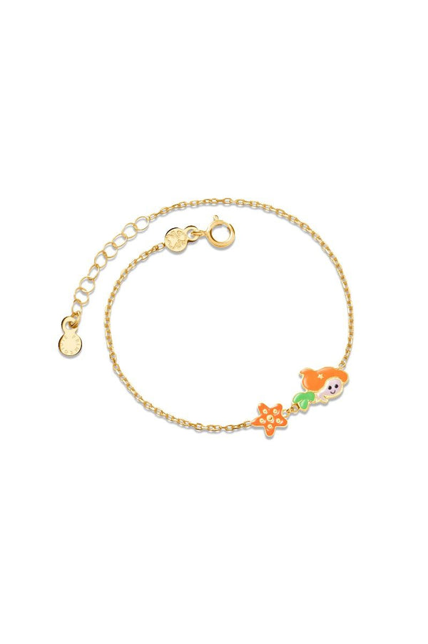Fiabe ♡ Bracciale Oro Giallo Sirenetta PMG091