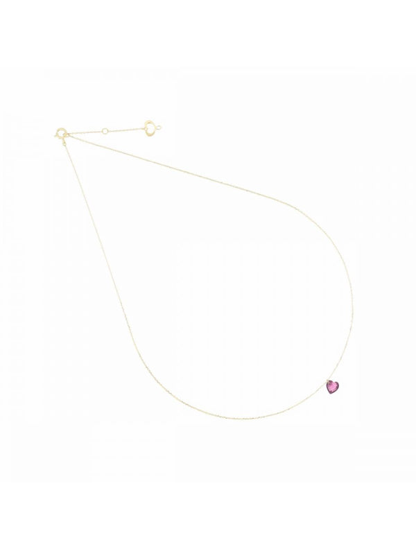GIROCOLLO 18KT CUORE ROSA GCCUNRO