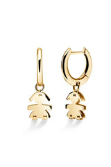 Gli Orecchini ♡ Pendenti Bimba Oro Giallo LBB122