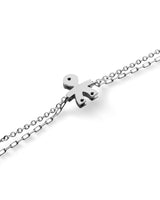 I MINI ♡ BRACCIALE BIMBO ORO BIANCO E DIAMANTINO