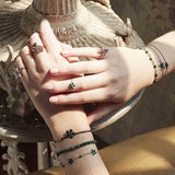 BRACCIALE CON PIETRE DI MALACHITE