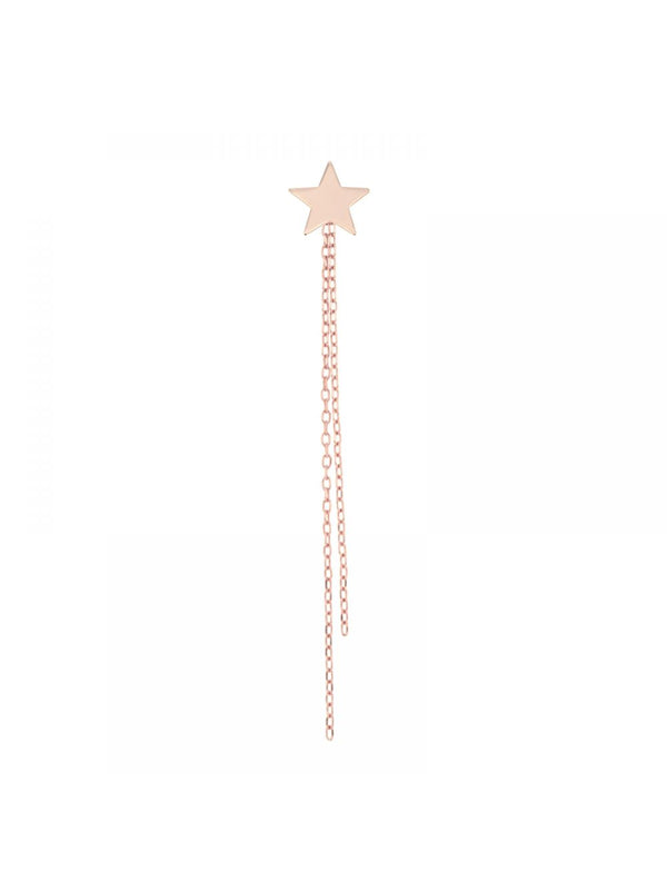 ORECCHINO SINGOLO A LOBO CON STELLA E CATENINE OR050S07CT