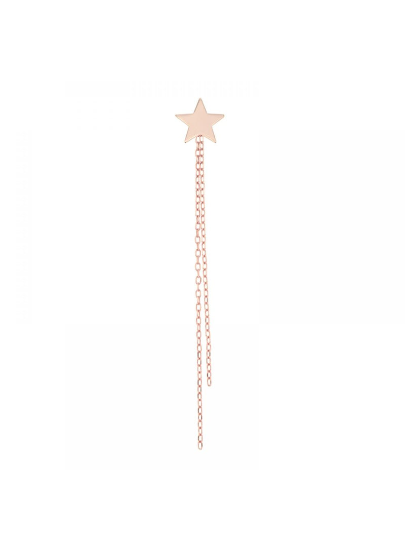 ORECCHINO SINGOLO A LOBO CON STELLA E CATENINE OR050S07CT