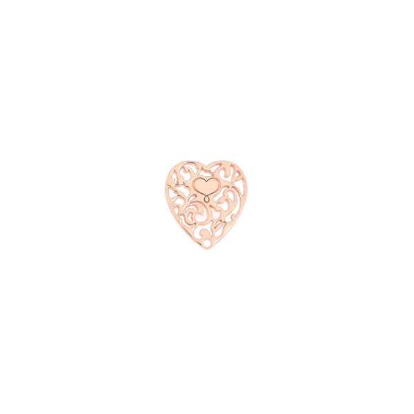 ORECCHINO CUORE VITTORIANO PICCOLO ROSA ORVIT41RO