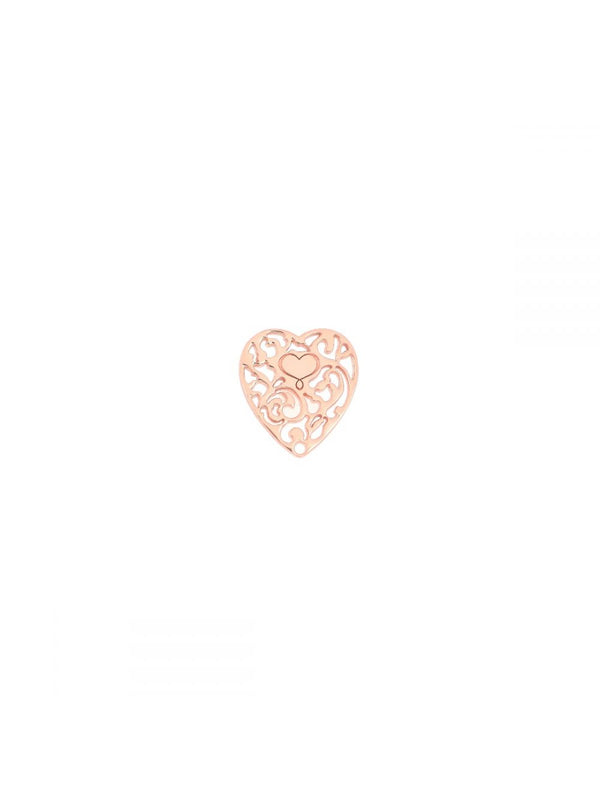 ORECCHINO CUORE VITTORIANO PICCOLO ROSA ORVIT41RO