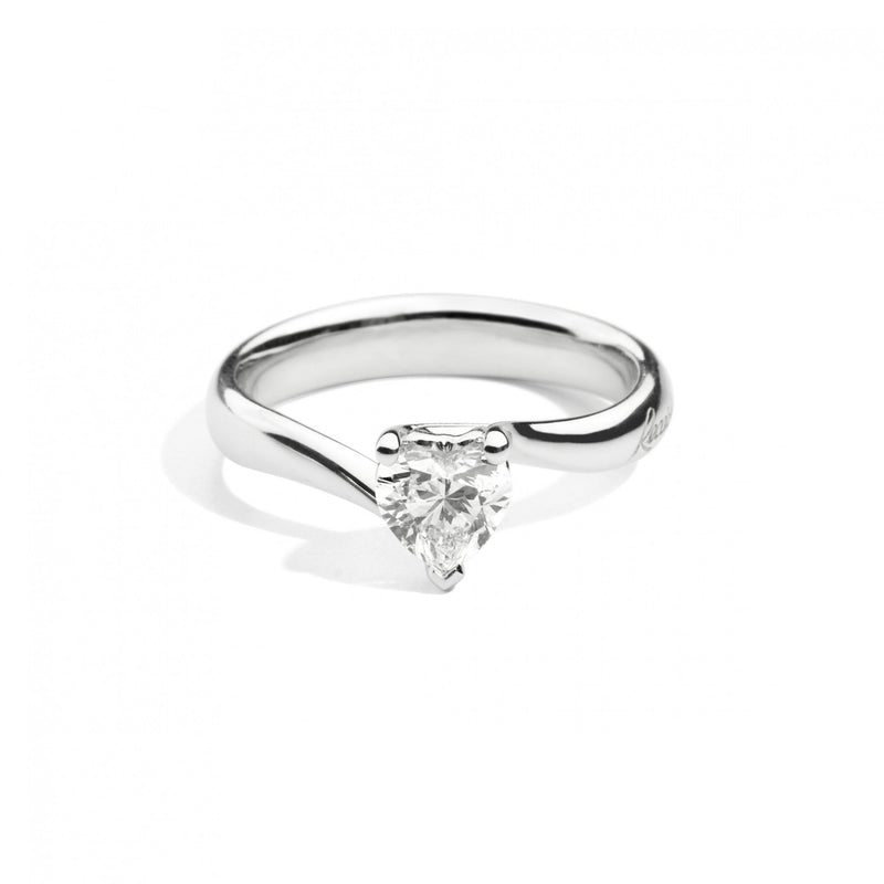 Solitario Anniversary love diamante cuore Ct. 0,26